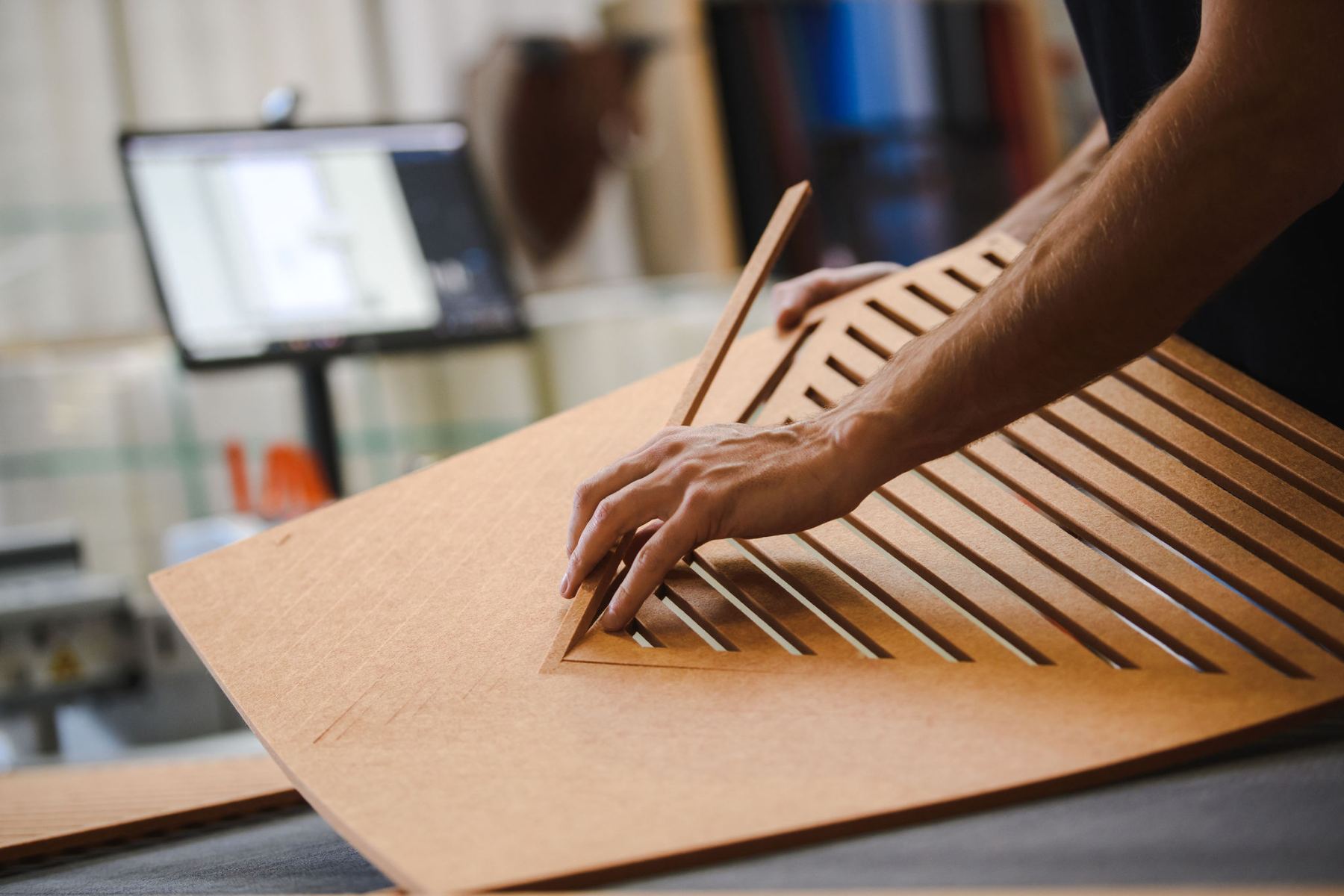 Prototype op de CNC in onze werkplaats aan de Hopperweg.